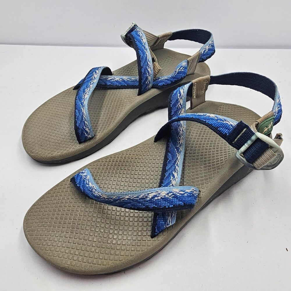 Chaco USA Snowy Mountains Z1 Classic Sandals Womens Size 10 Hiking Outdoor Blue